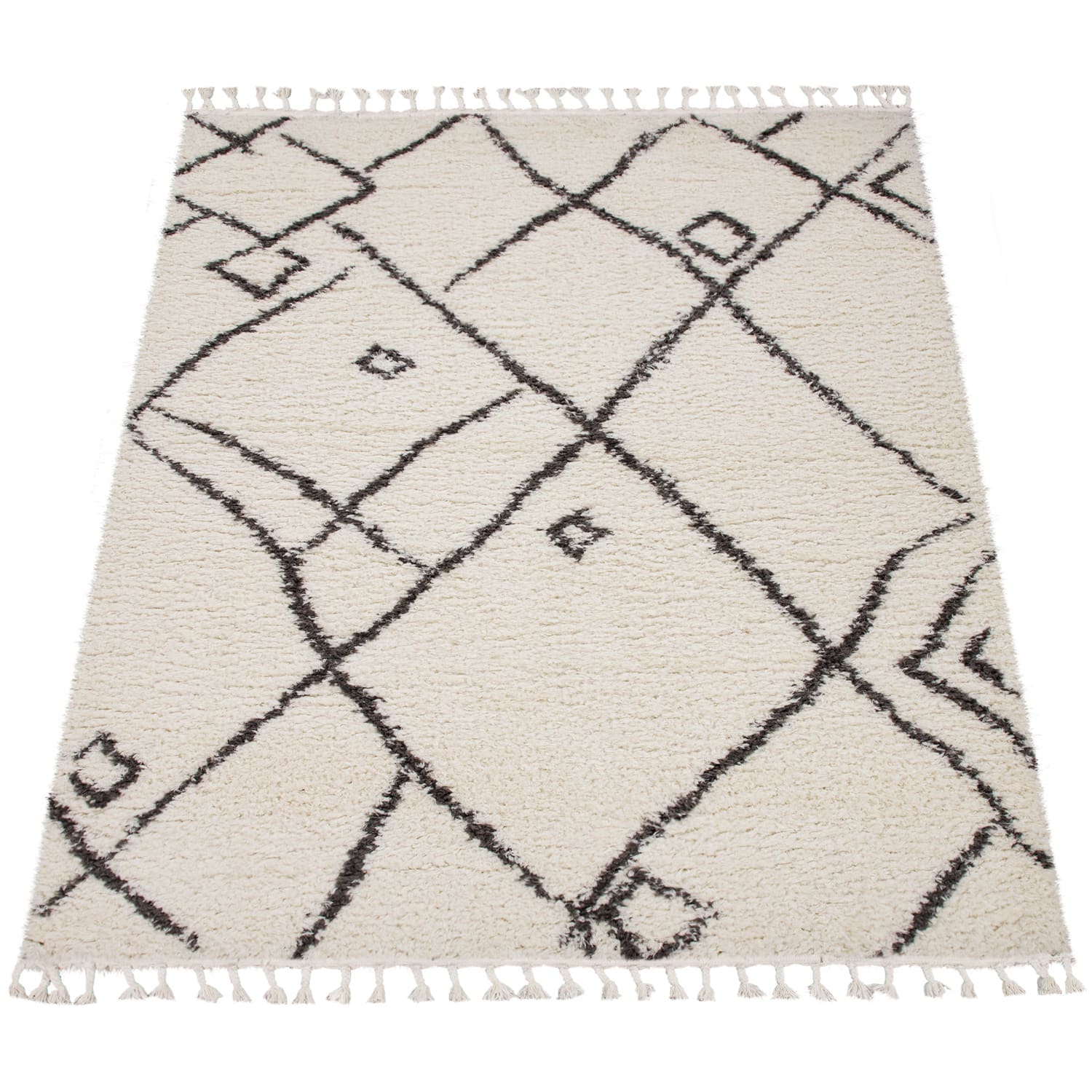 Hochflorteppich Orebro Creme