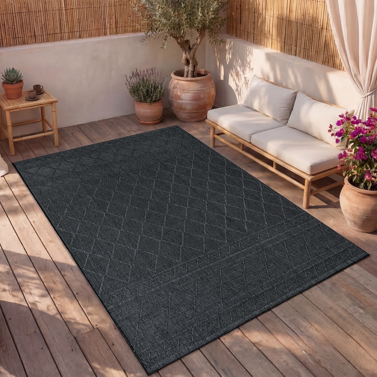 In- & Outdoor-Teppich Vermont Anthrazit