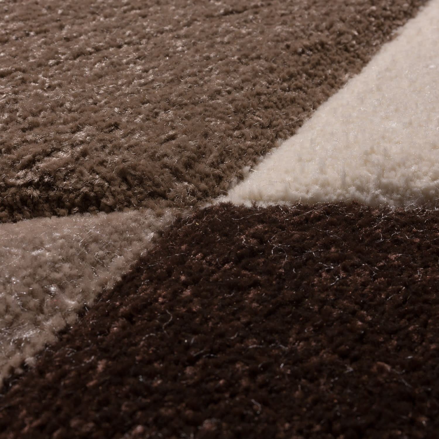 Moderner-Teppich Diamond Braun