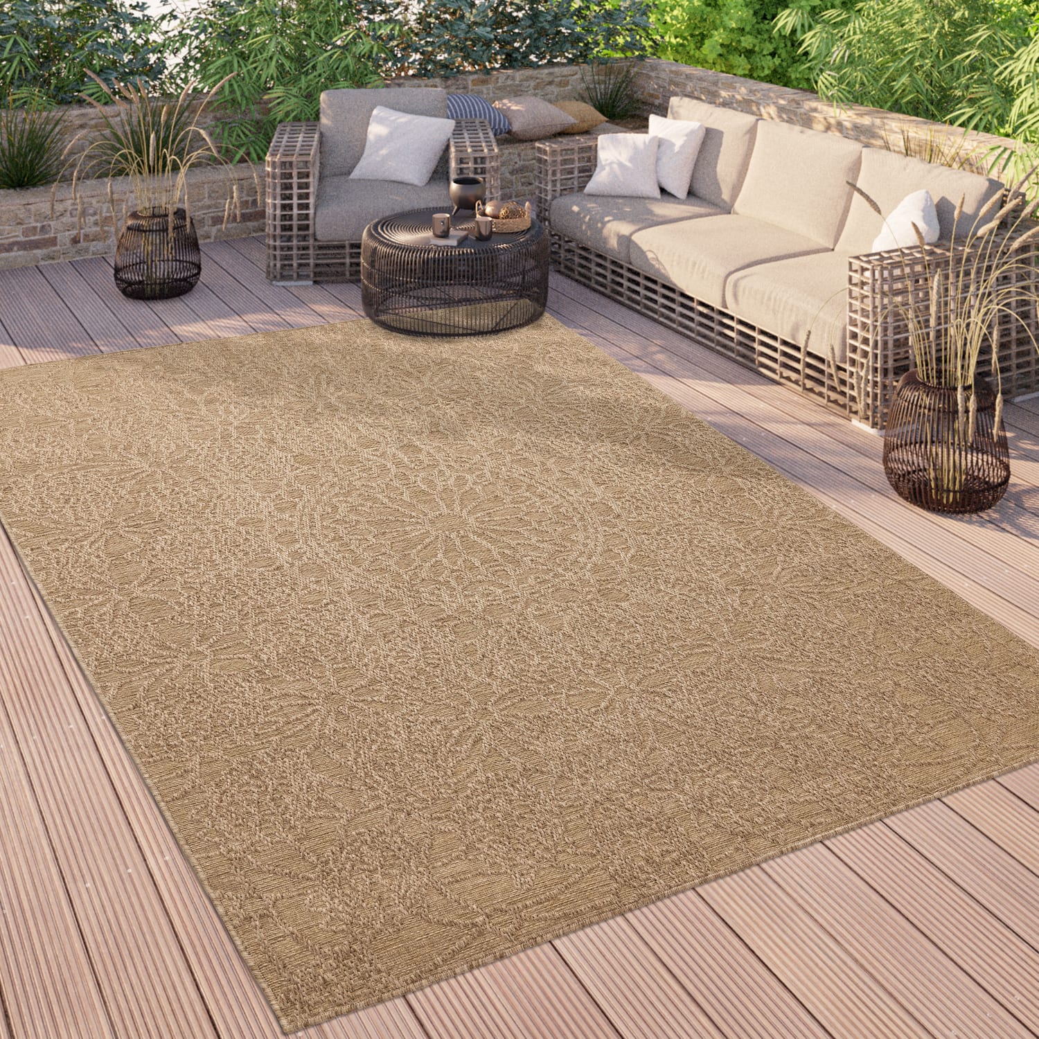 In- & Outdoor-Teppich Rimini Beige