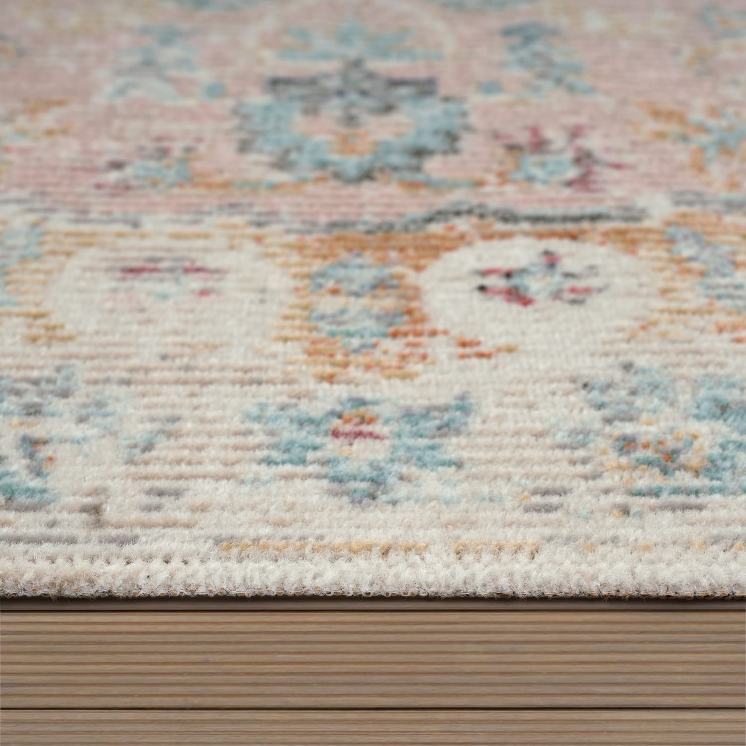 In- & Outdoor-Teppich Torres Creme-Pink