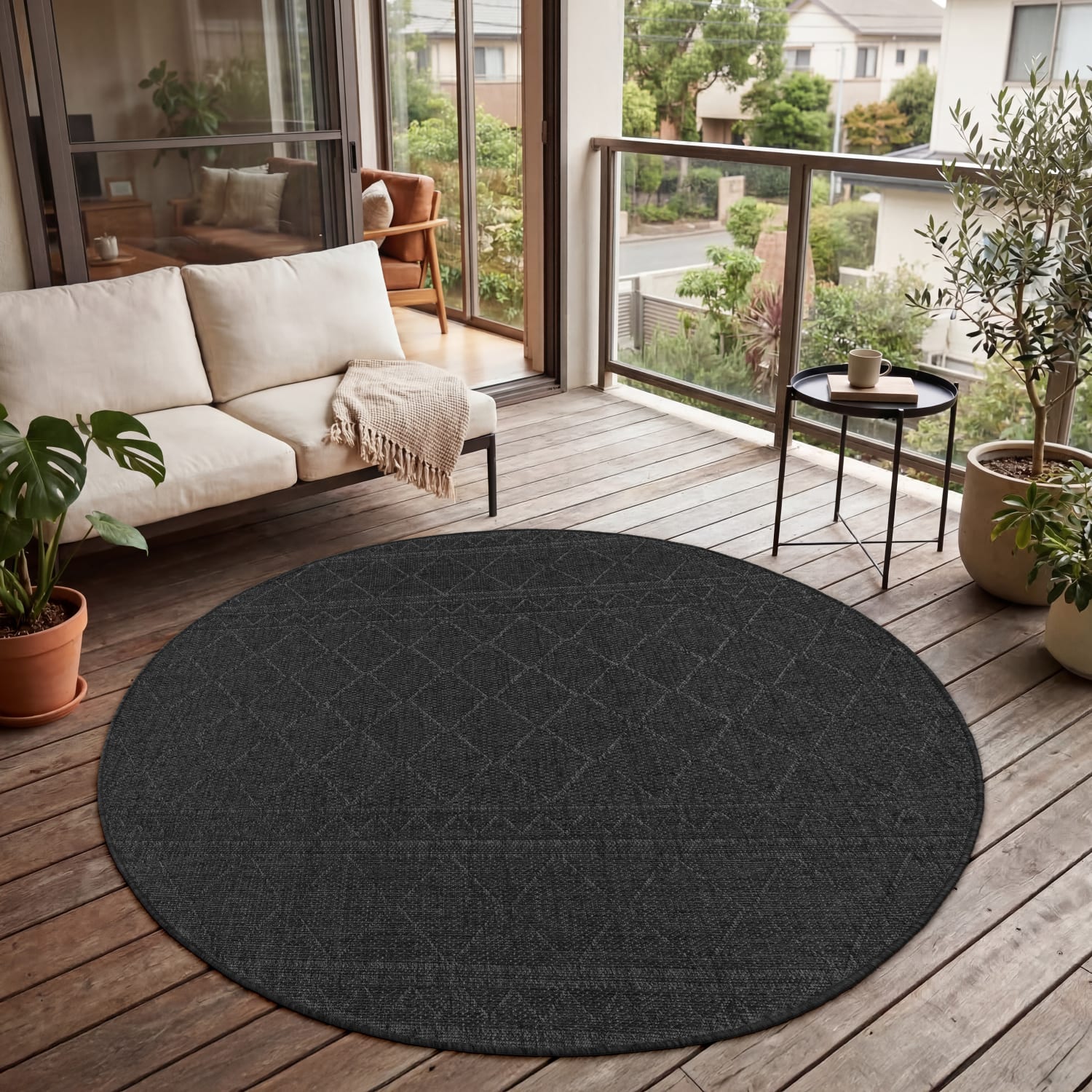 In- & Outdoor-Teppich Vermont Anthrazit
