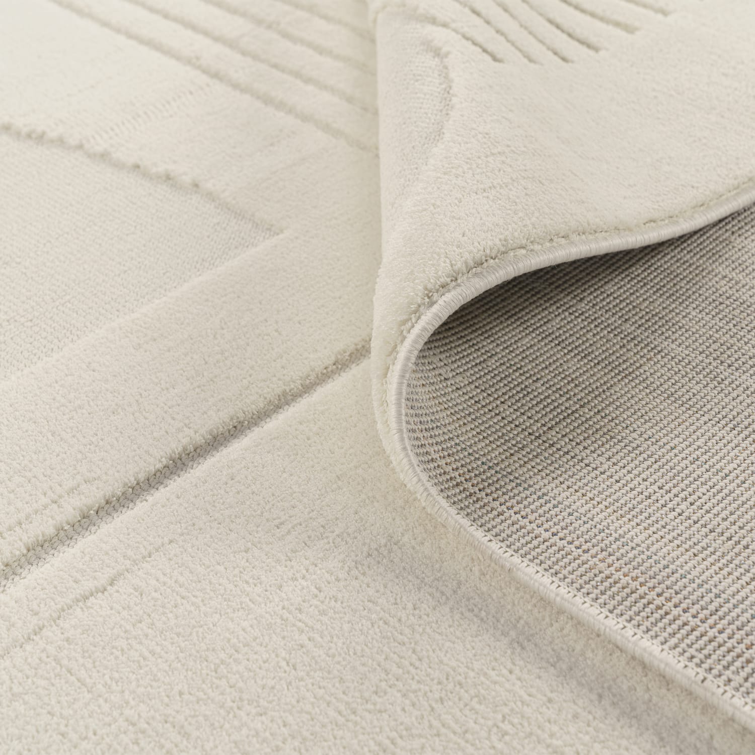 Moderner-Teppich Girit Creme