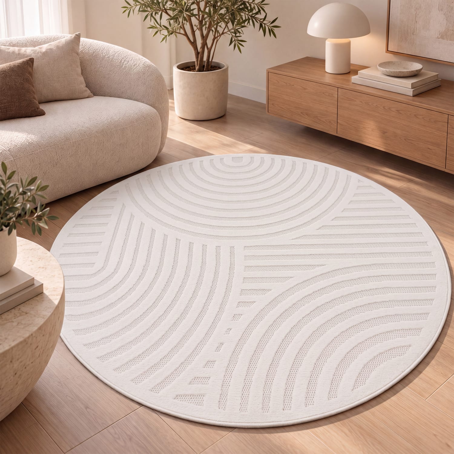 In- & Outdoor-Teppich Livorno Creme