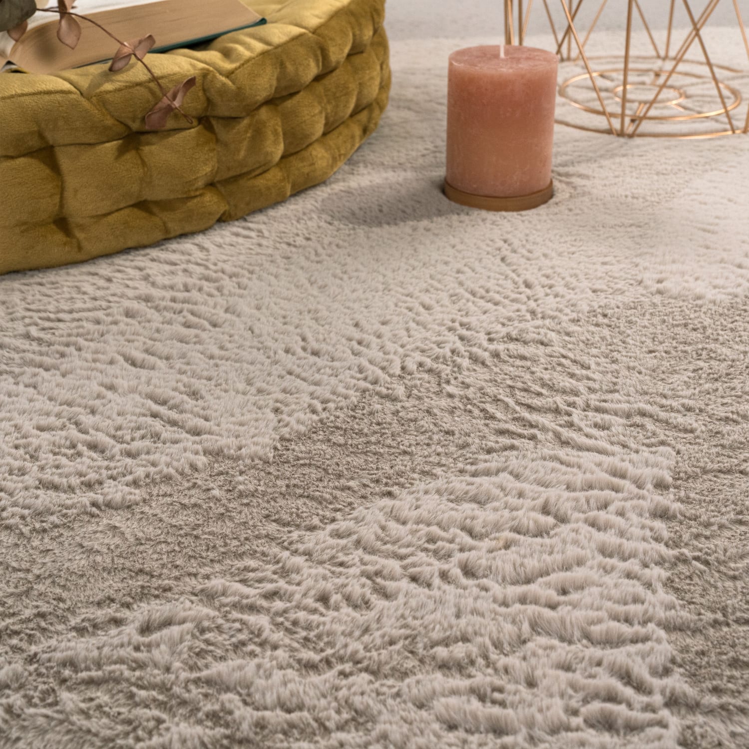 Flauschteppich Soft Beige