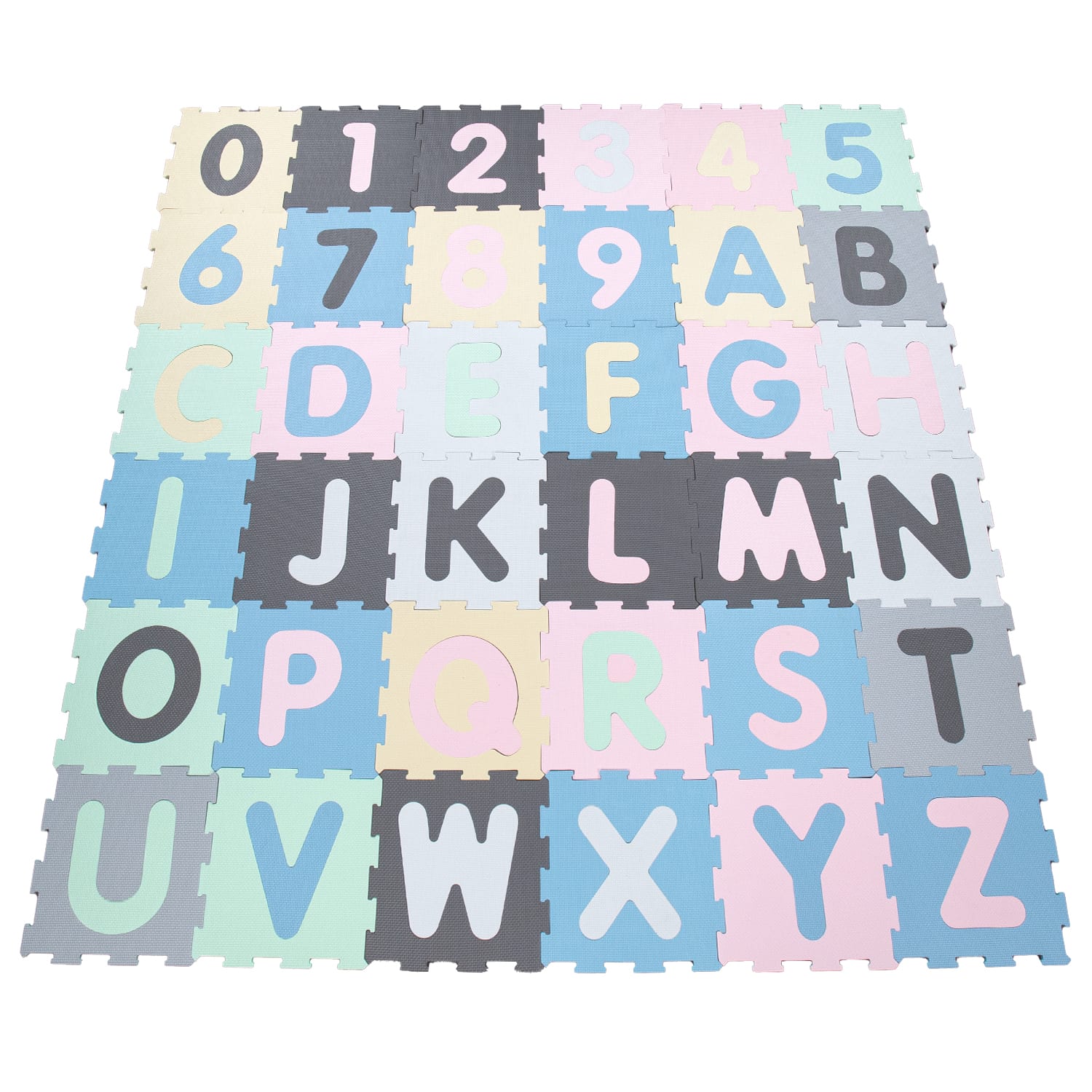 Puzzlematte Puzzle Mehrfarbig