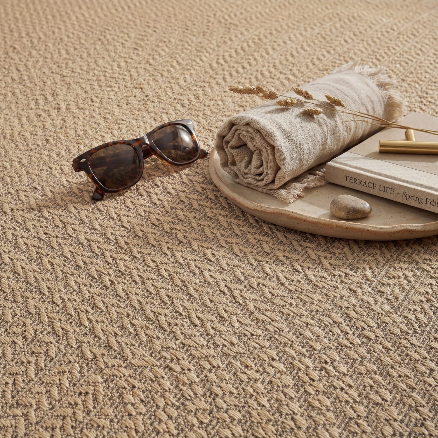 In- & Outdoor-Teppich Waregem Beige