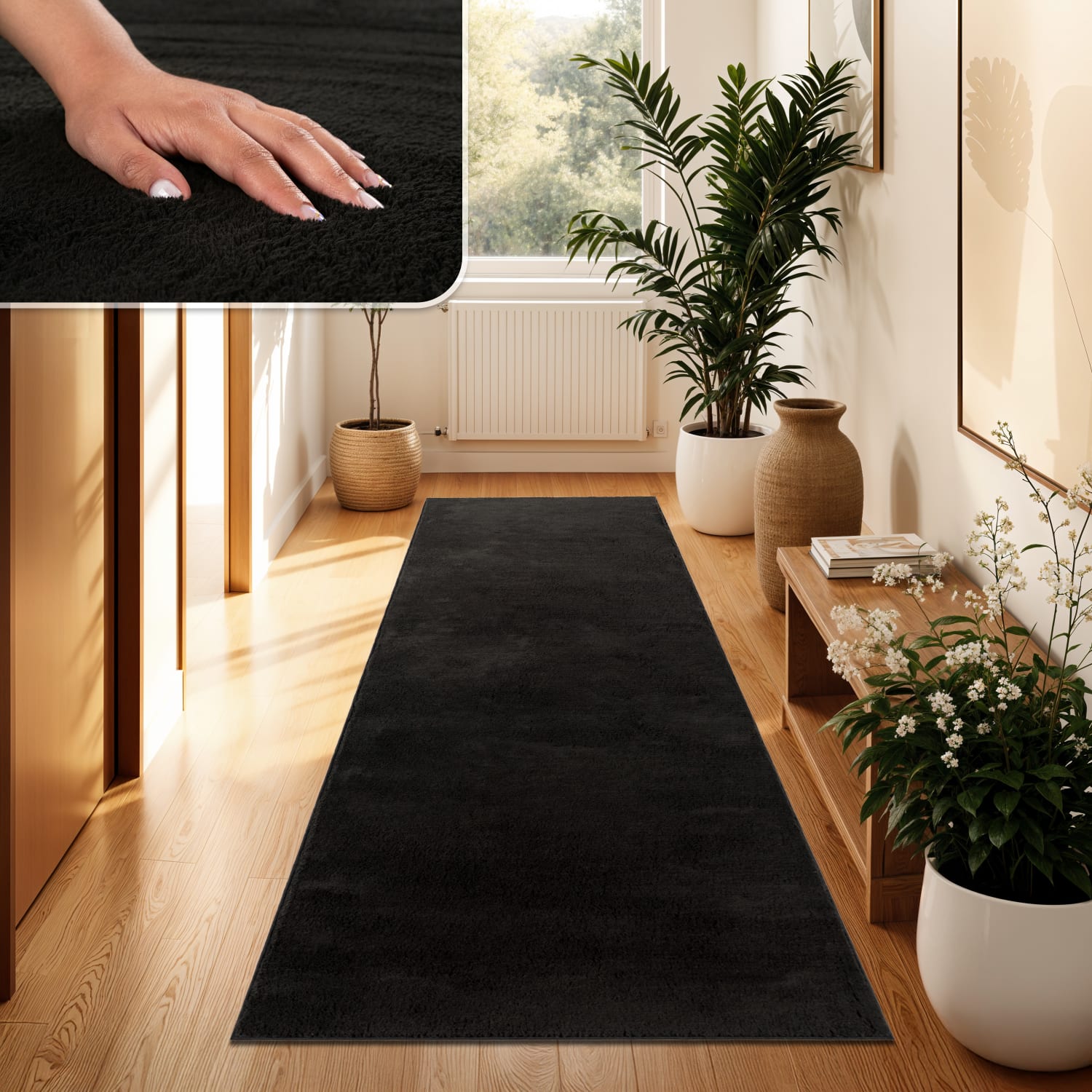 Teppich Cadiz Schwarz