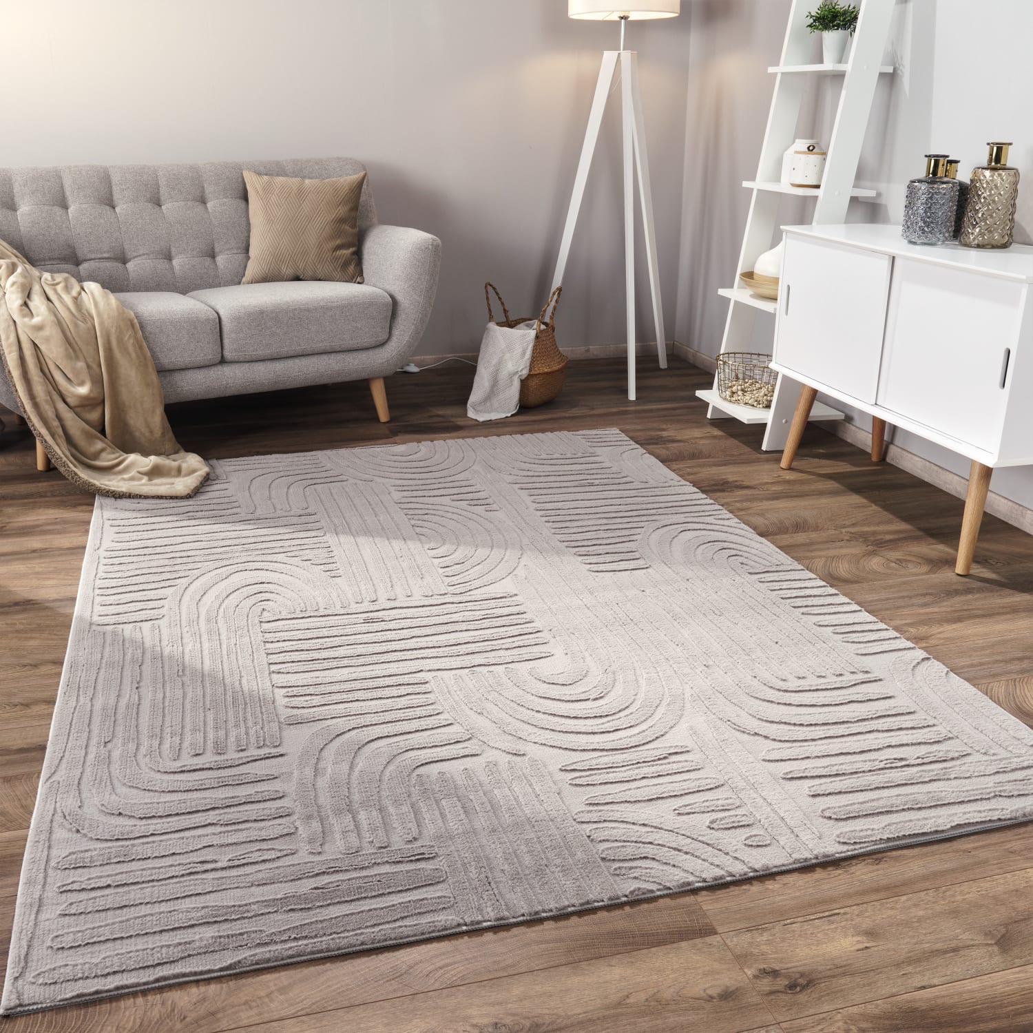 Fell-teppich Lelystad | Grau | 80x150 cm