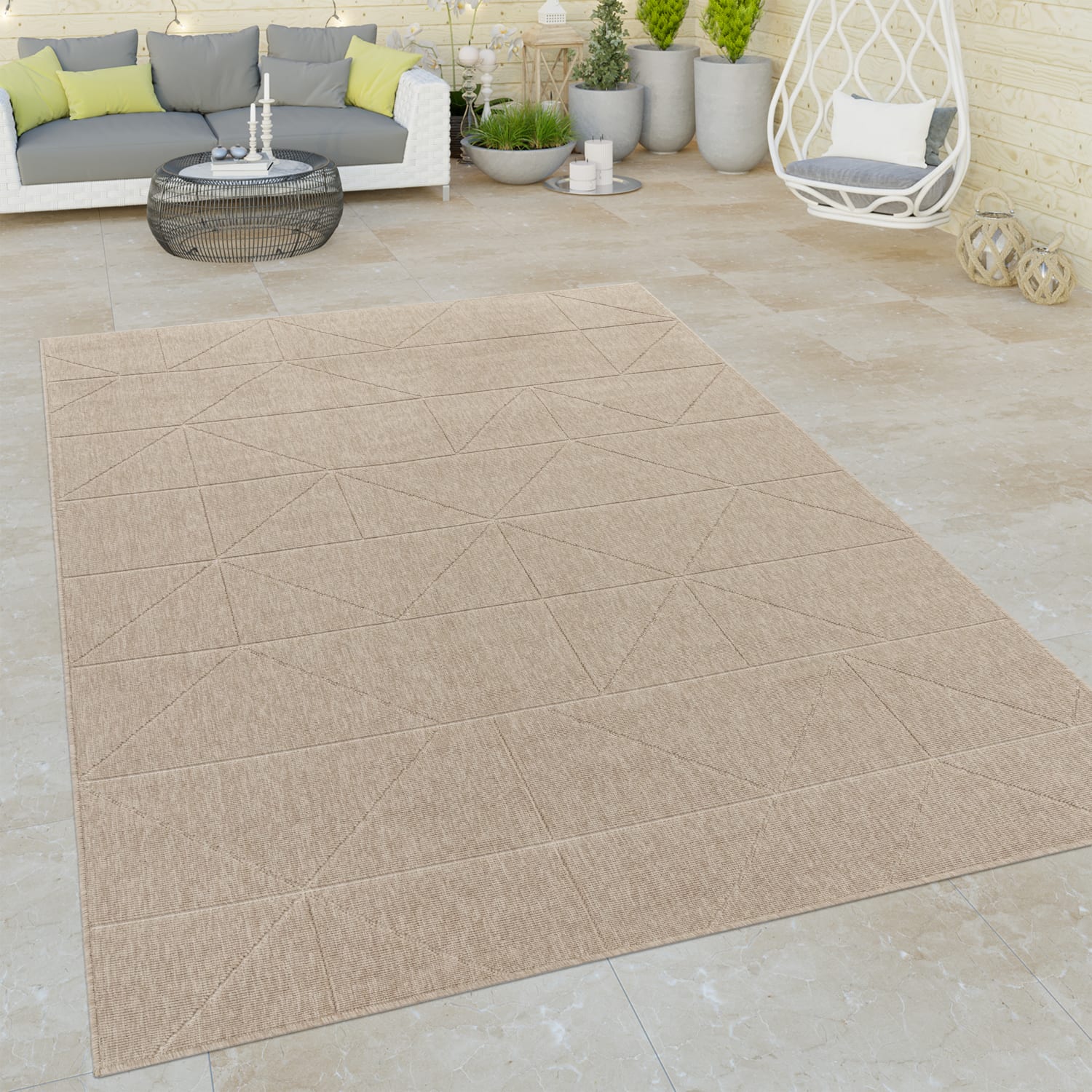 In- & Outdoor-Teppich Brugge Beige