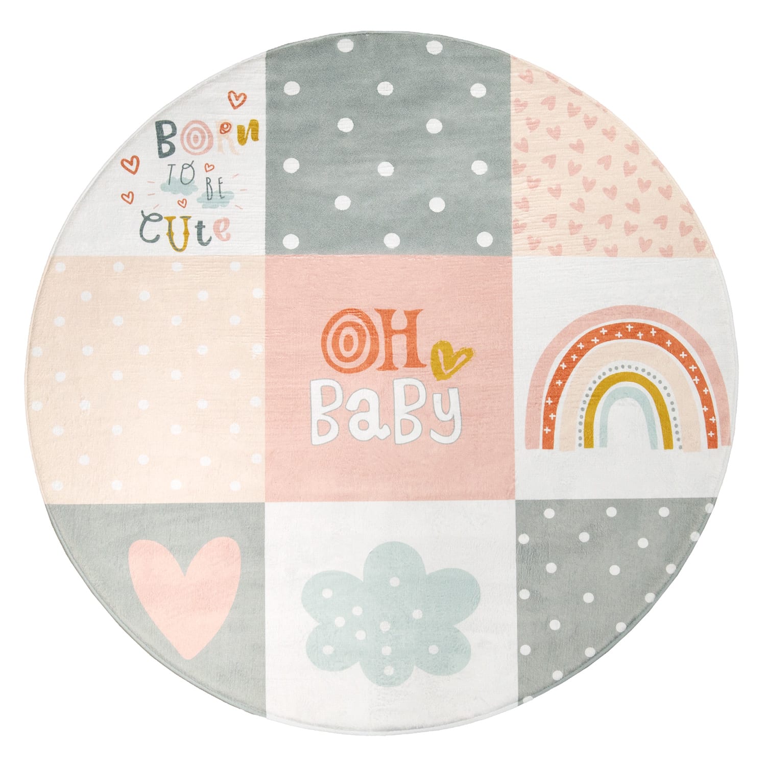 Kinderteppich waschbar Chicos Pink