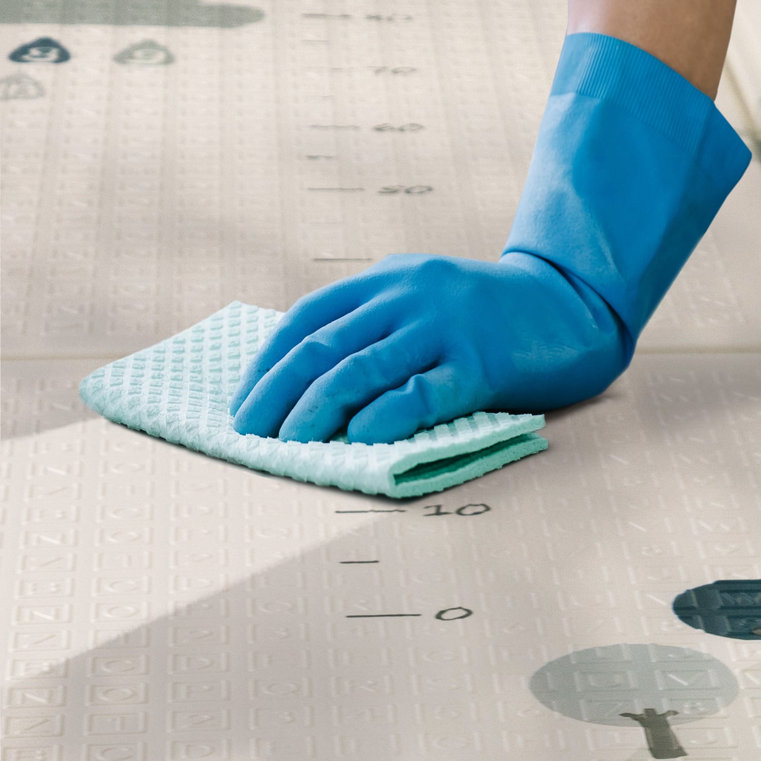 Spielteppich faltbar Folding Mat Weiß