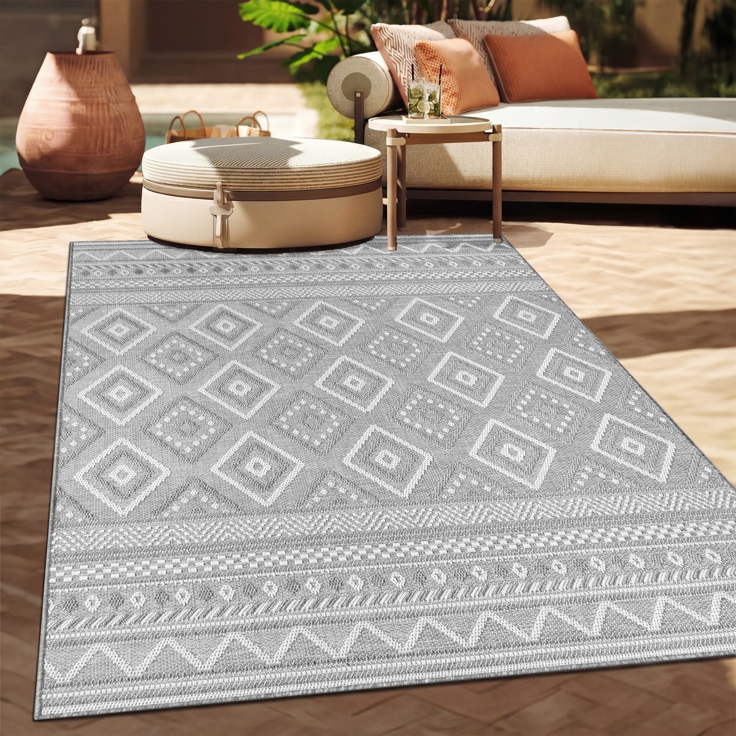 In- & Outdoor-Teppich Vermont Grau