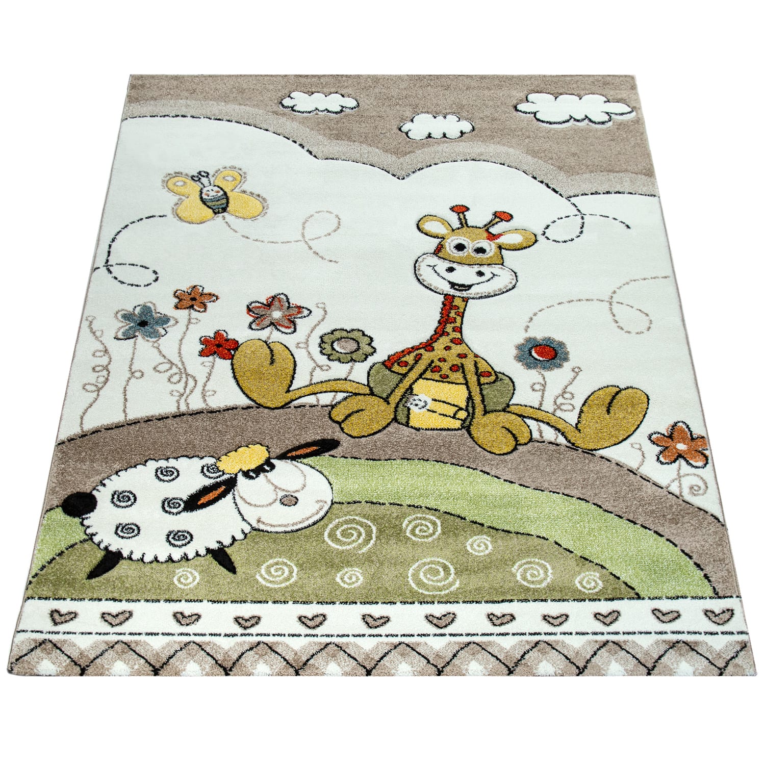 Kinder-Teppich Cosmo Beige