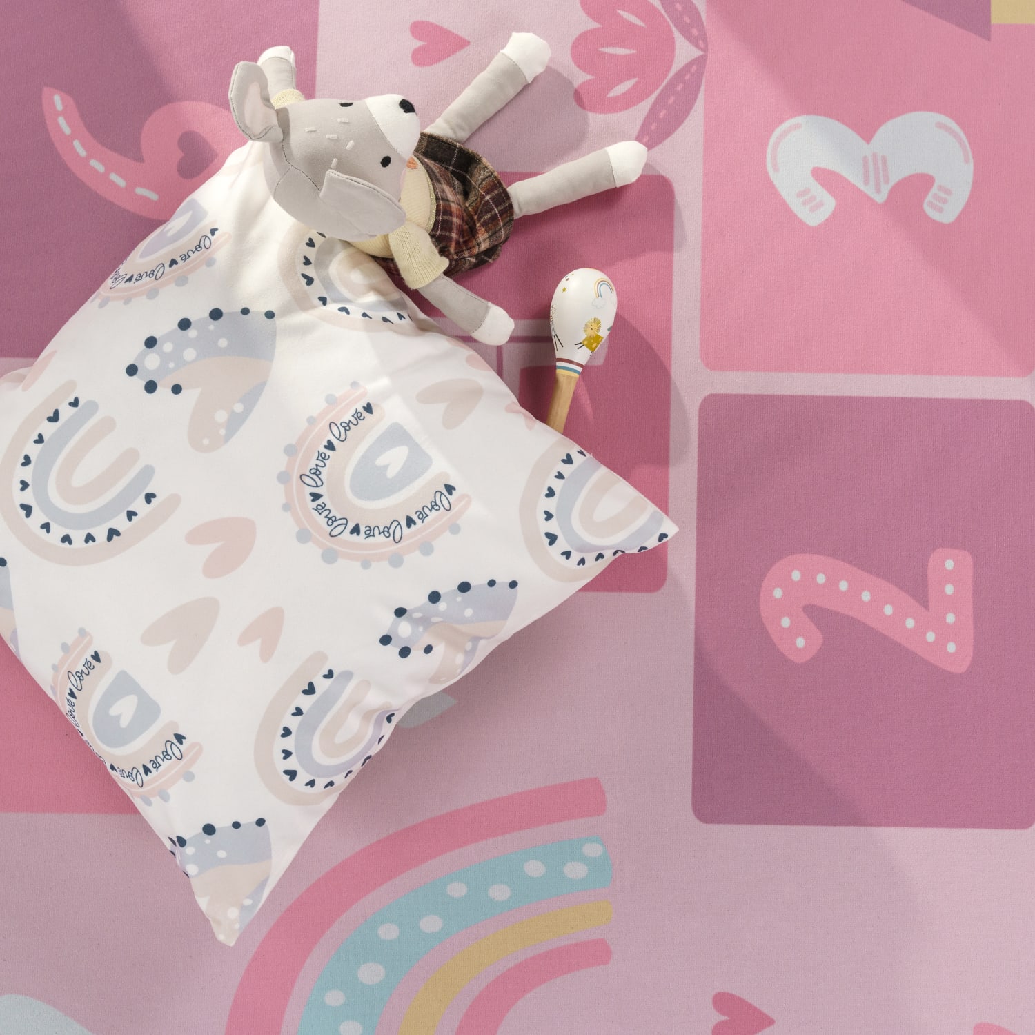 Kinder-Teppich Bino Pink