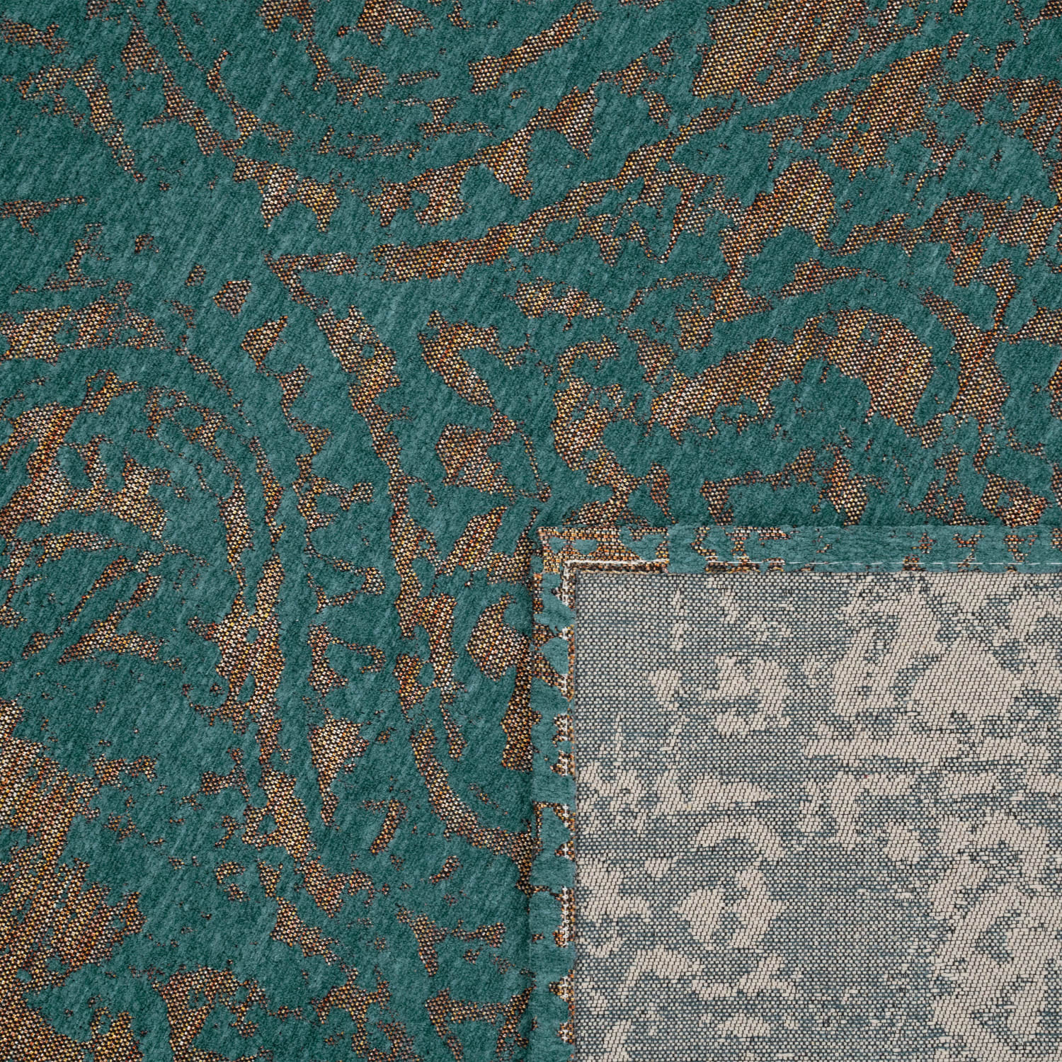 Flachgeweber Teppich Mariba Türkis