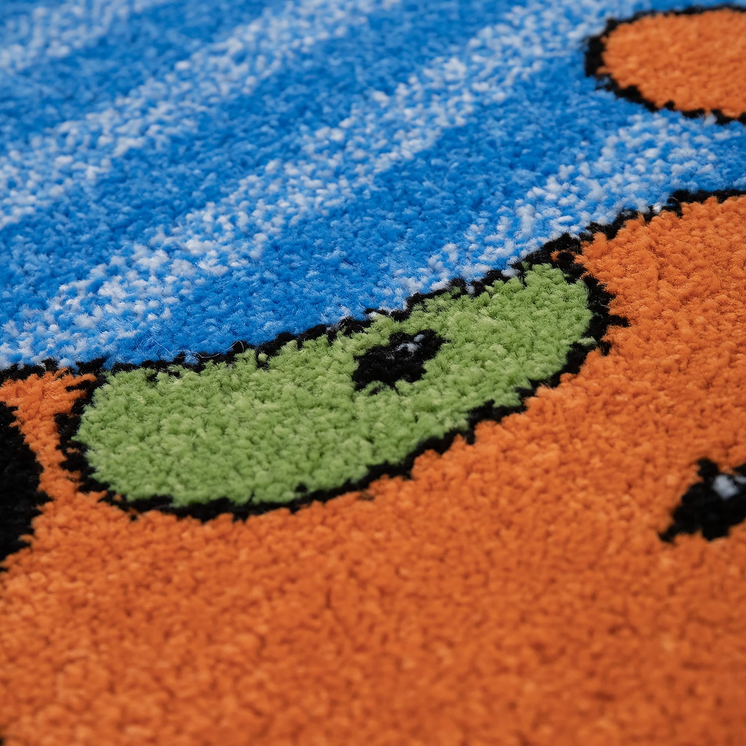 Kinder-Teppich Lieben Sieben Blau