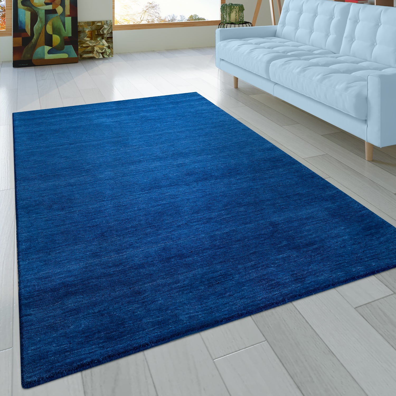 Gabbeh Teppich Atlas Blau