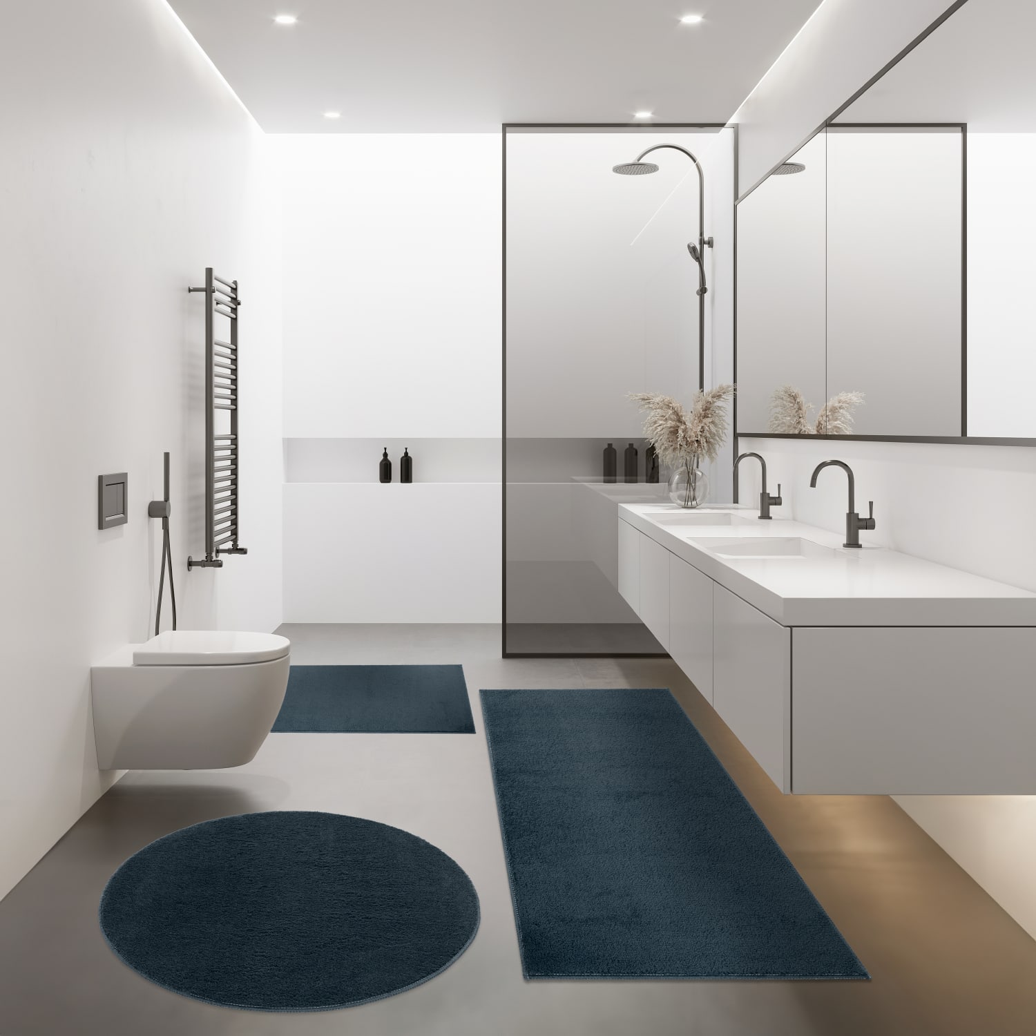 Badematte Kanda Blau