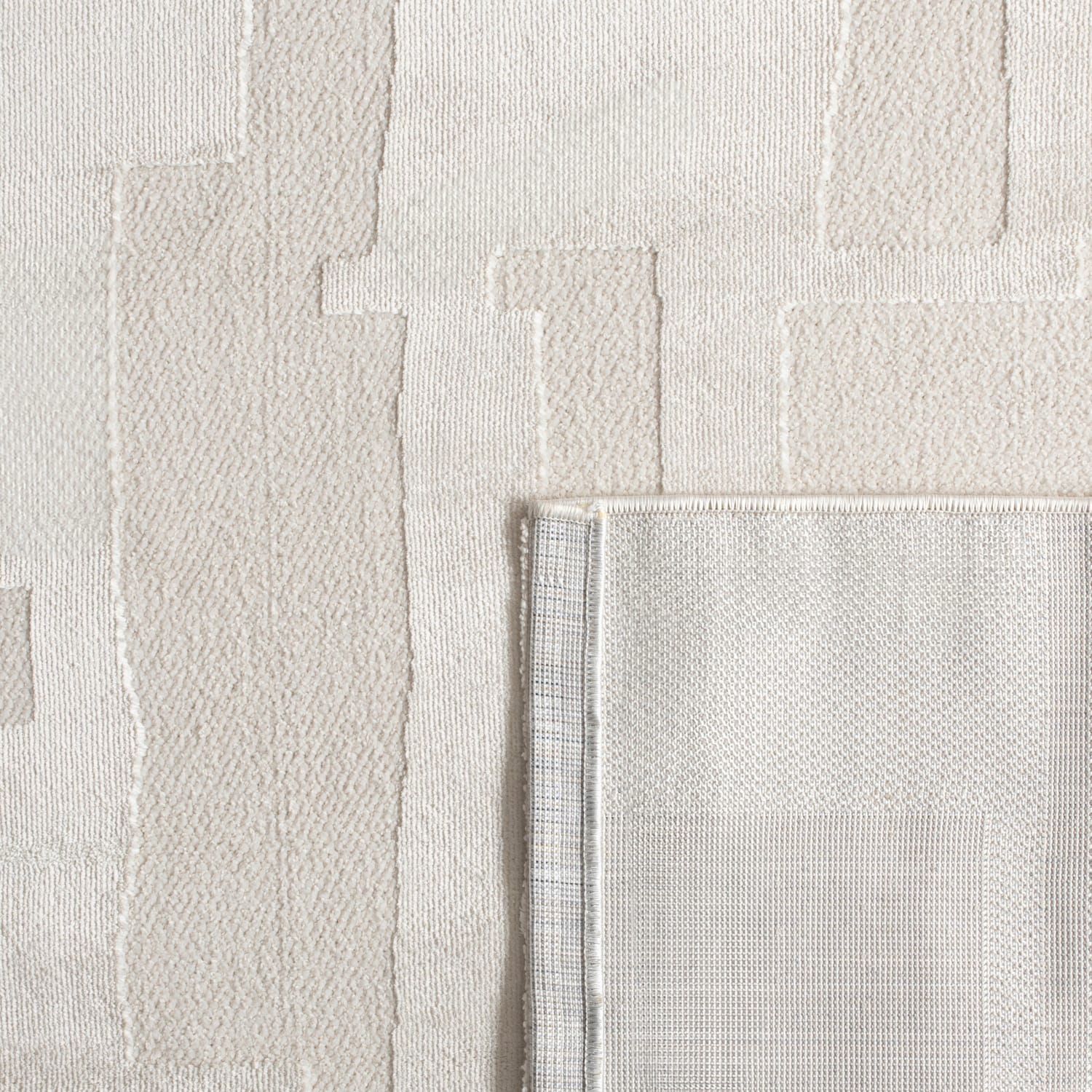 Moderner-Teppich Samos Creme