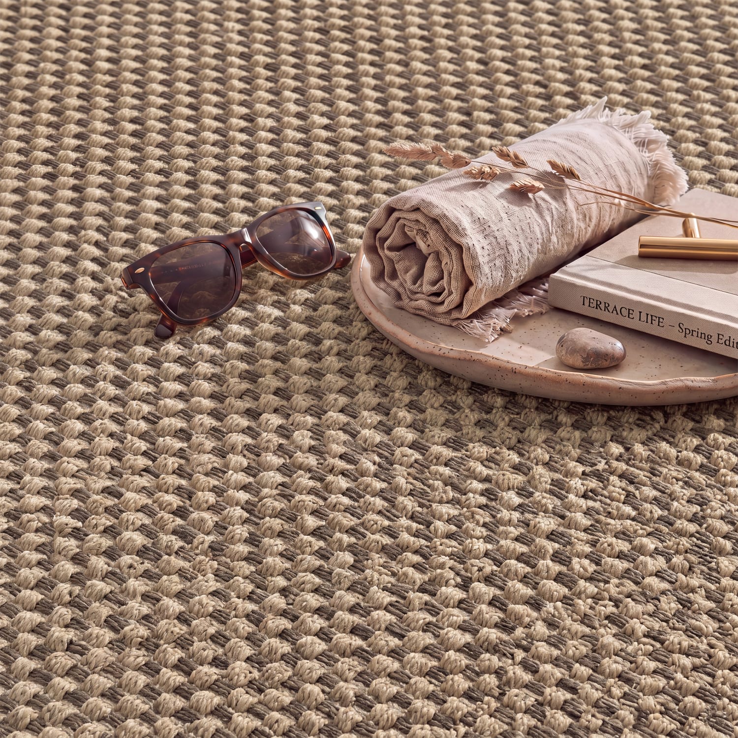 In- & Outdoor-Teppich Waregem Beige