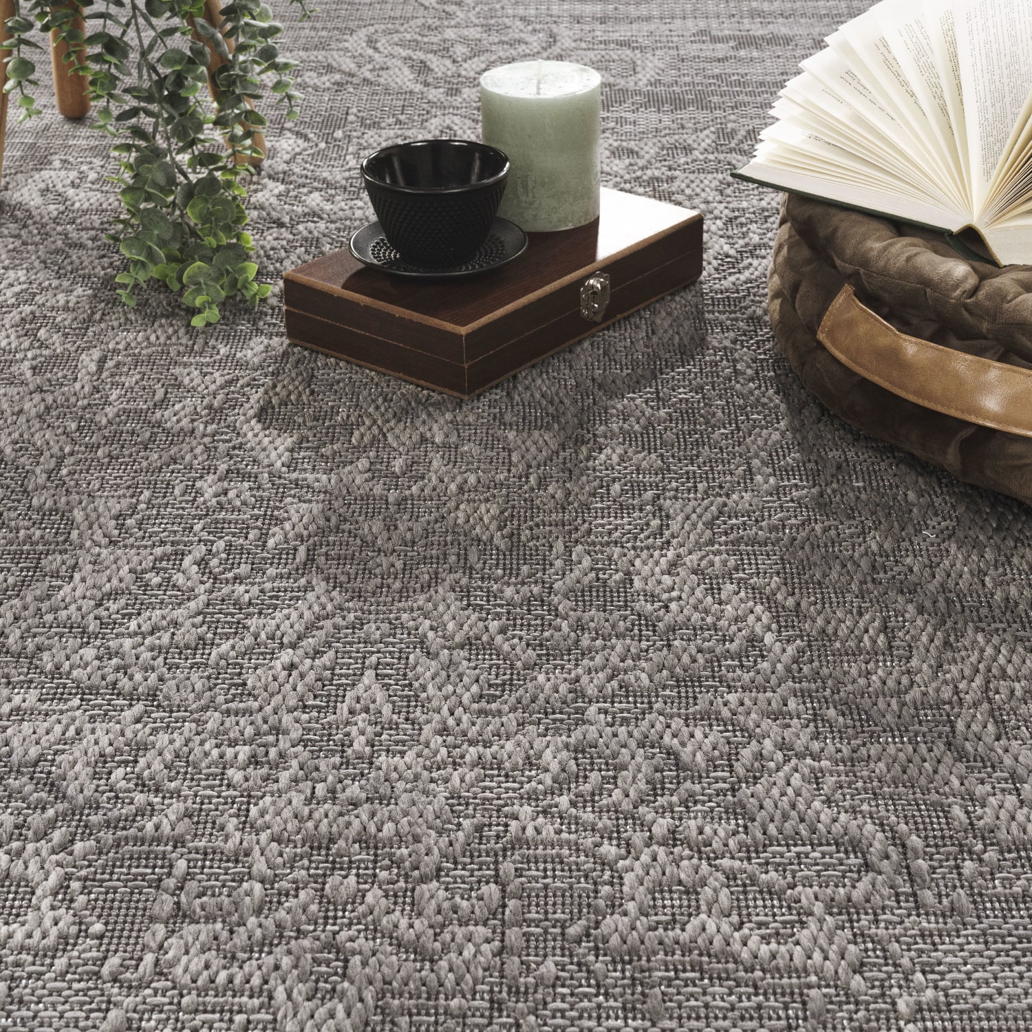 In- & Outdoor-Teppich Rimini Anthrazit