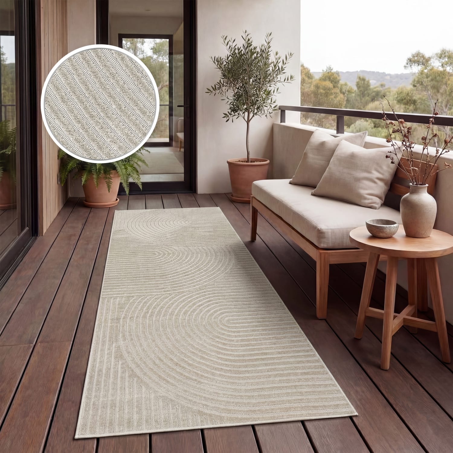 In- & Outdoor-Teppich Cotton Creme