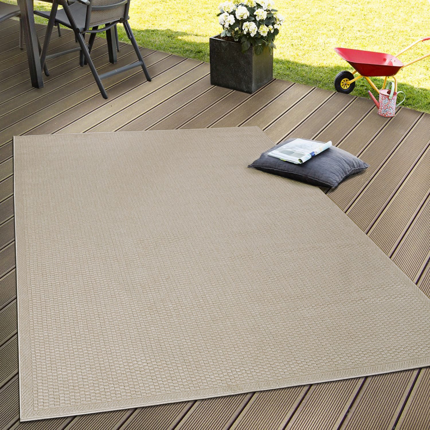 In- & Outdoor-Teppich Timber Beige