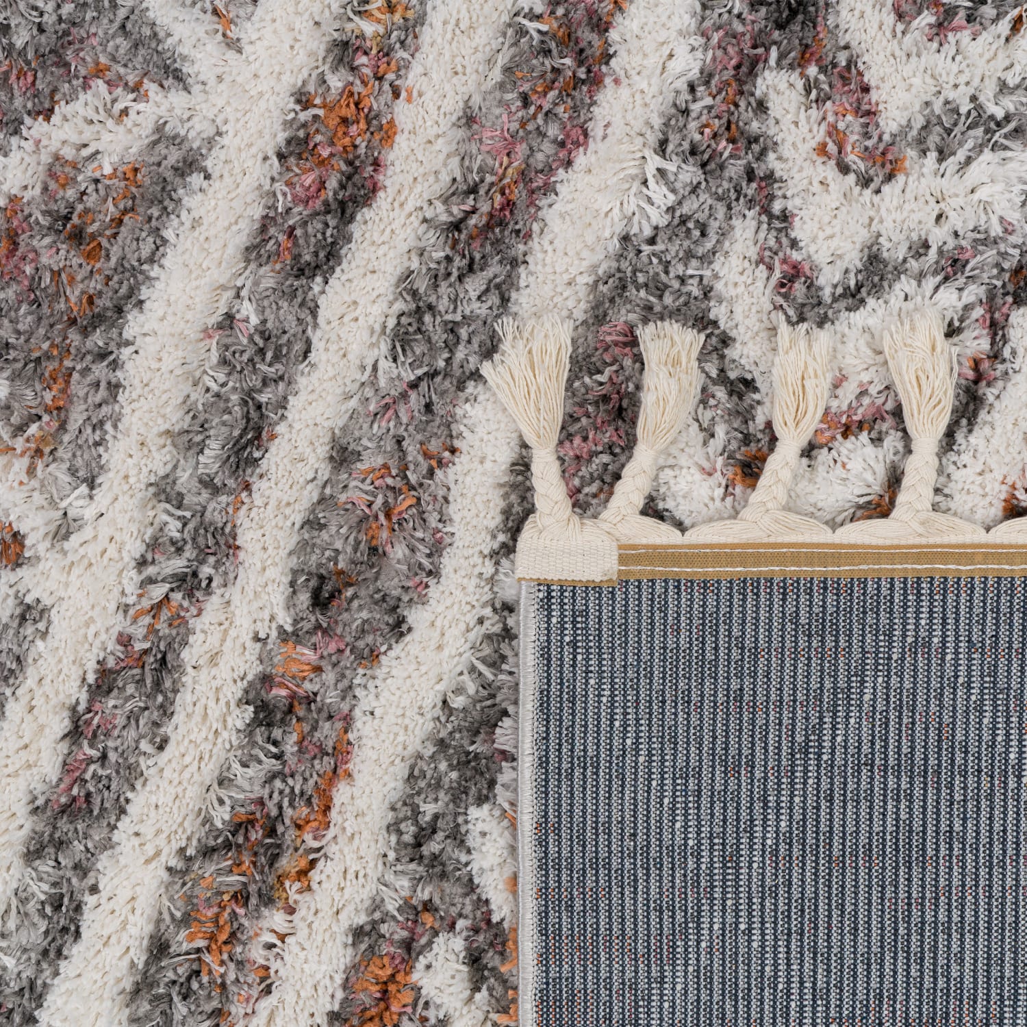 Hochflorteppich Monza Mehrfarbig