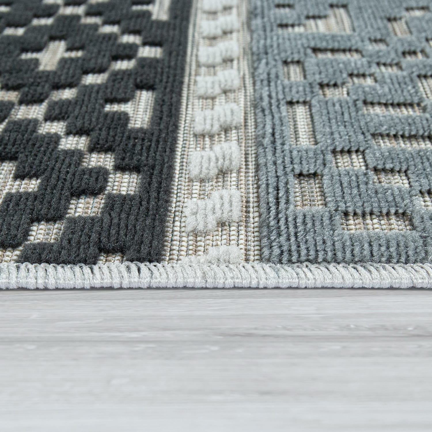 In- & Outdoor-Teppich Charleroi Schwarz