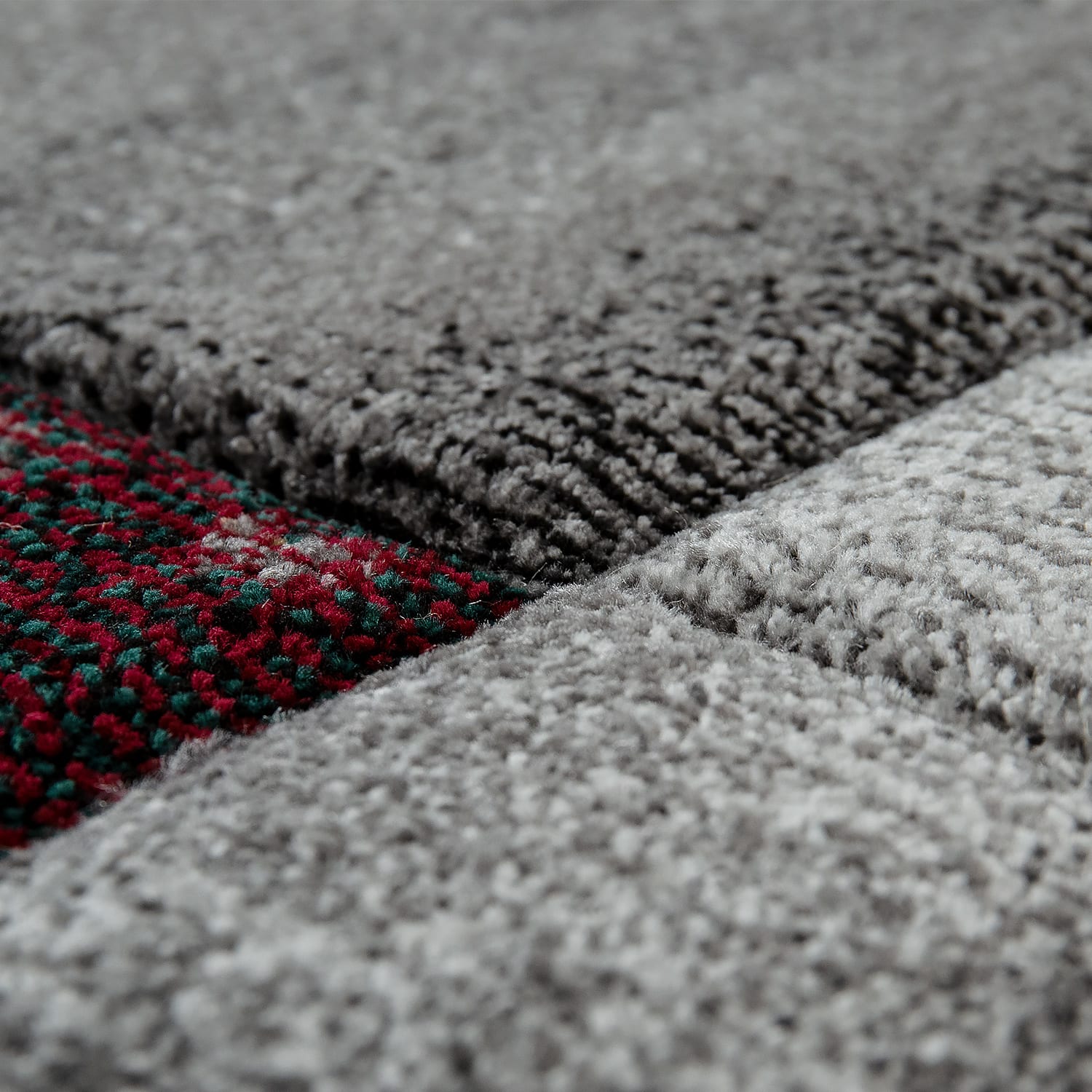 Moderner-Teppich Smaragd Rot