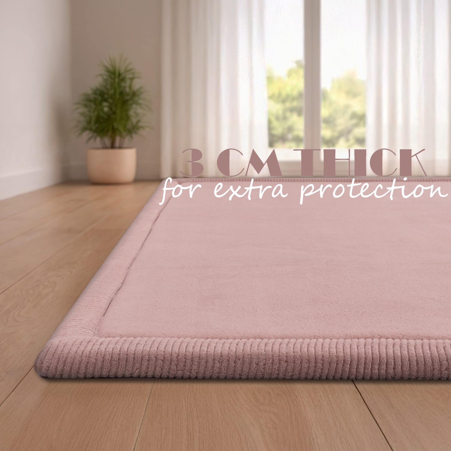Kinderteppich waschbar Tatami | Pink | 140x200 cm