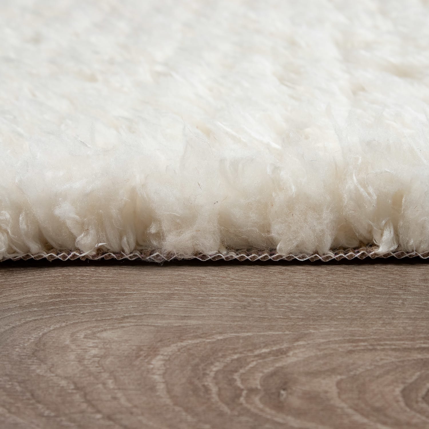 Hochflorteppich Girona Weiß