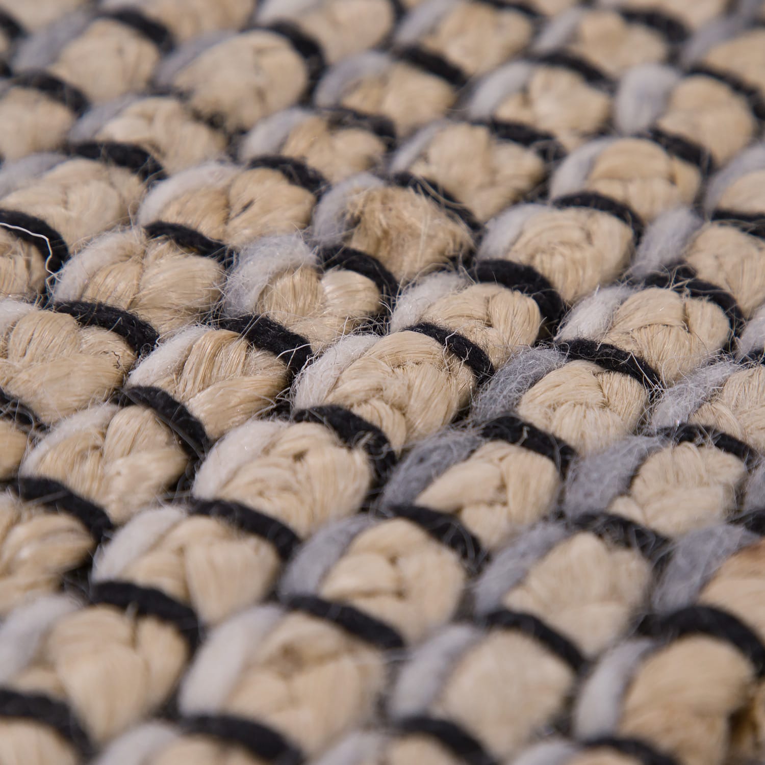 Handgewebter Teppich Odense Anthrazit