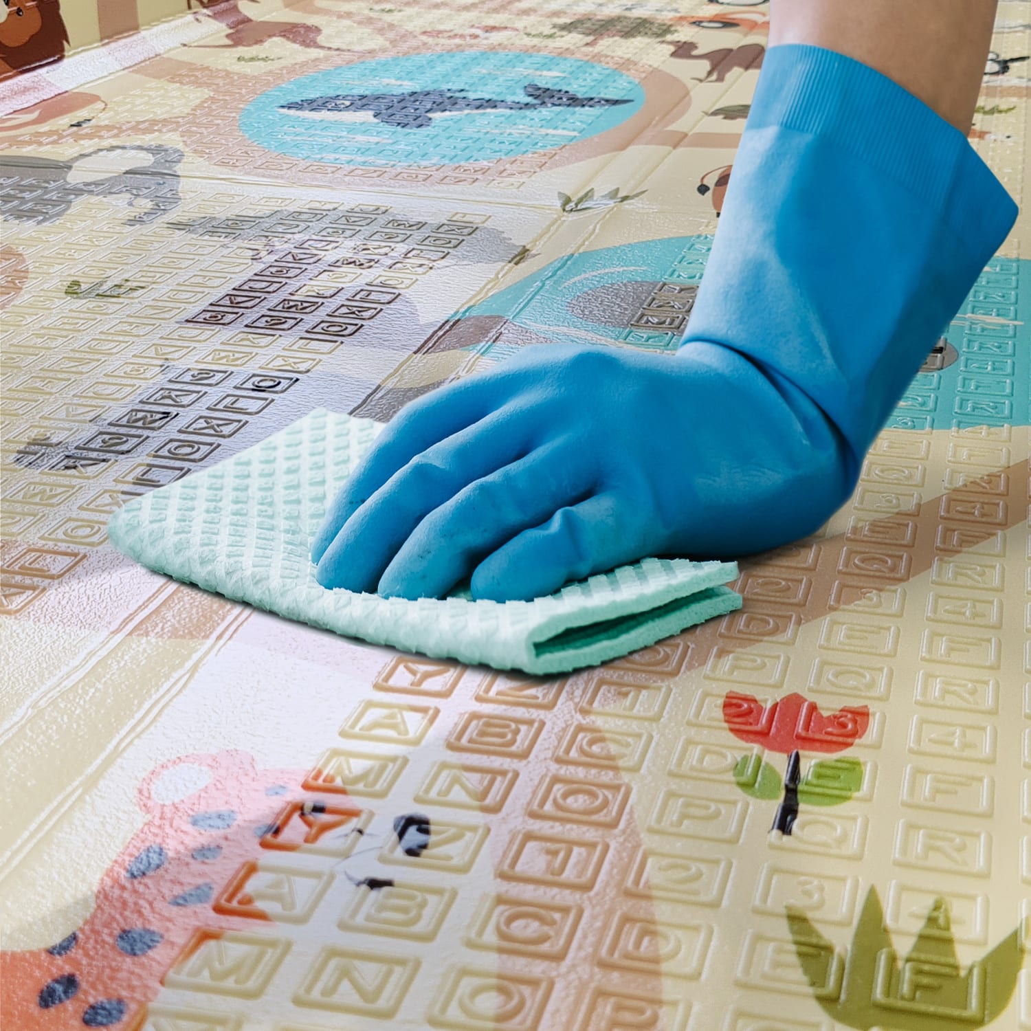 Spielteppich faltbar Folding Mat Mehrfarbig