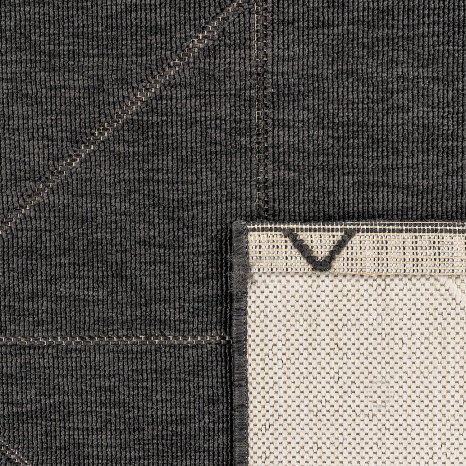 In- & Outdoor-Teppich Brugge Anthrazit