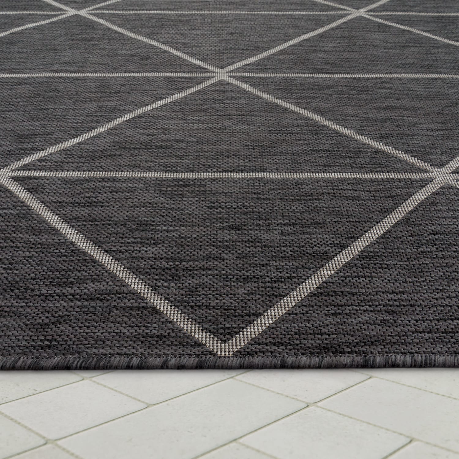 In- & Outdoor-Teppich Modena Anthrazit