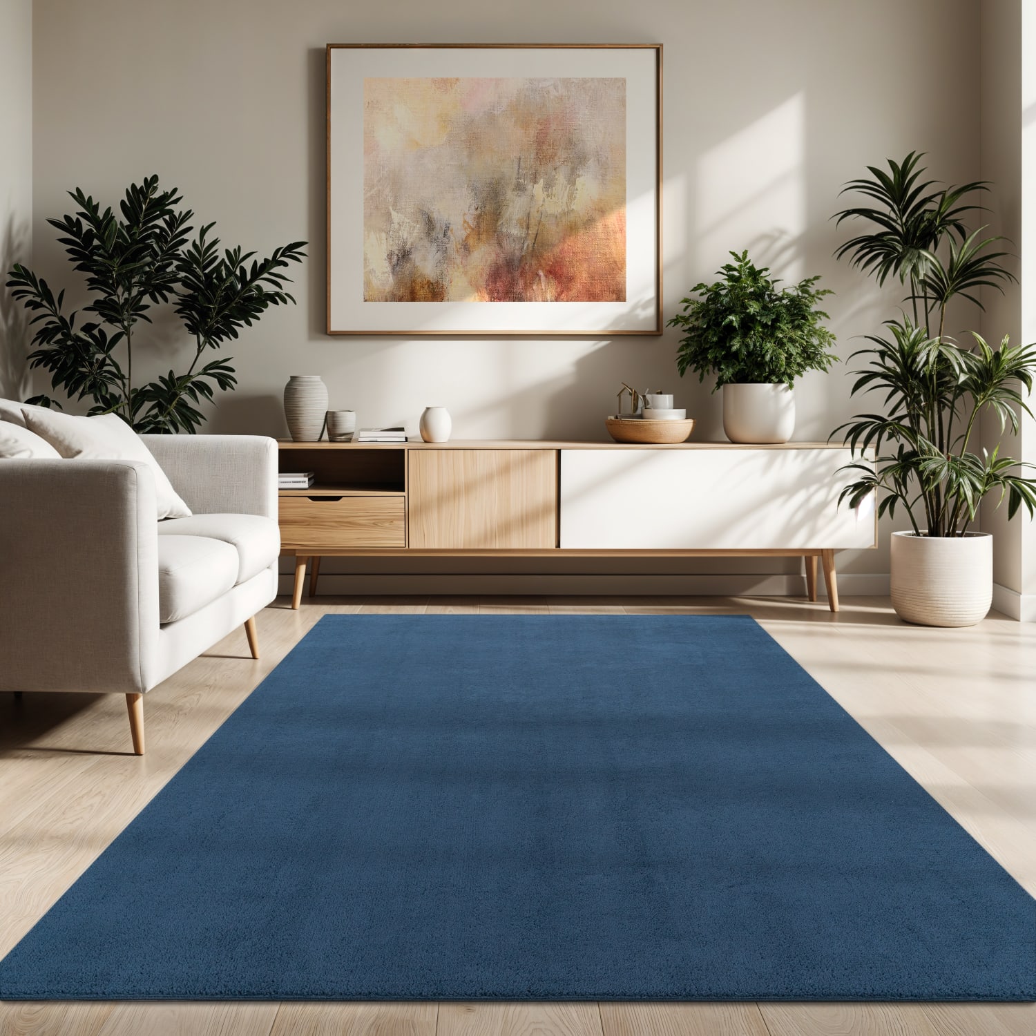 Teppich Cadiz Navy-Blau