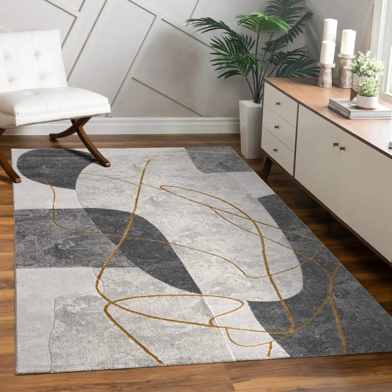 Teppich Tuana | Grau | 160x230 cm
