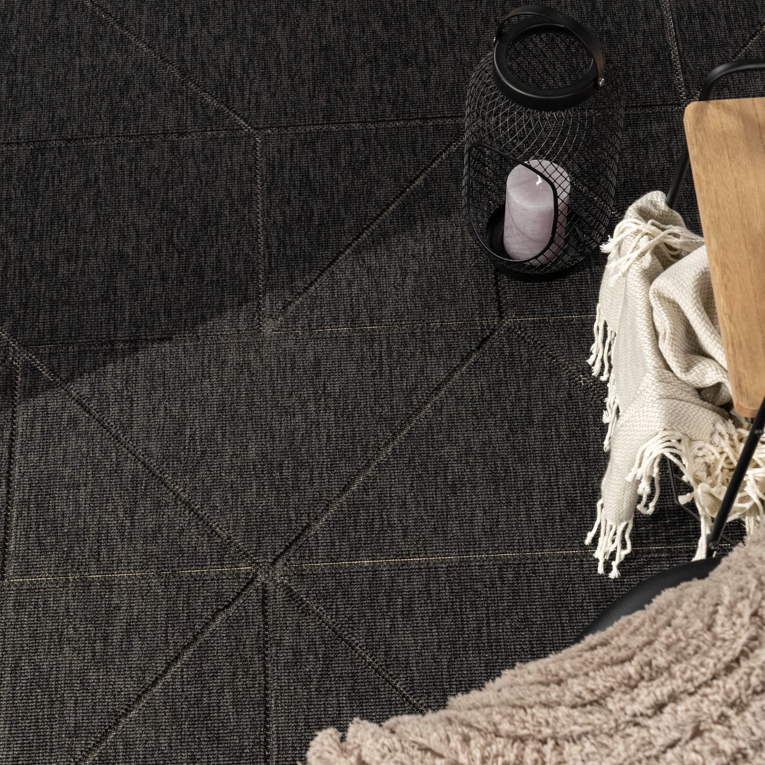 In- & Outdoor-Teppich Brugge Anthrazit