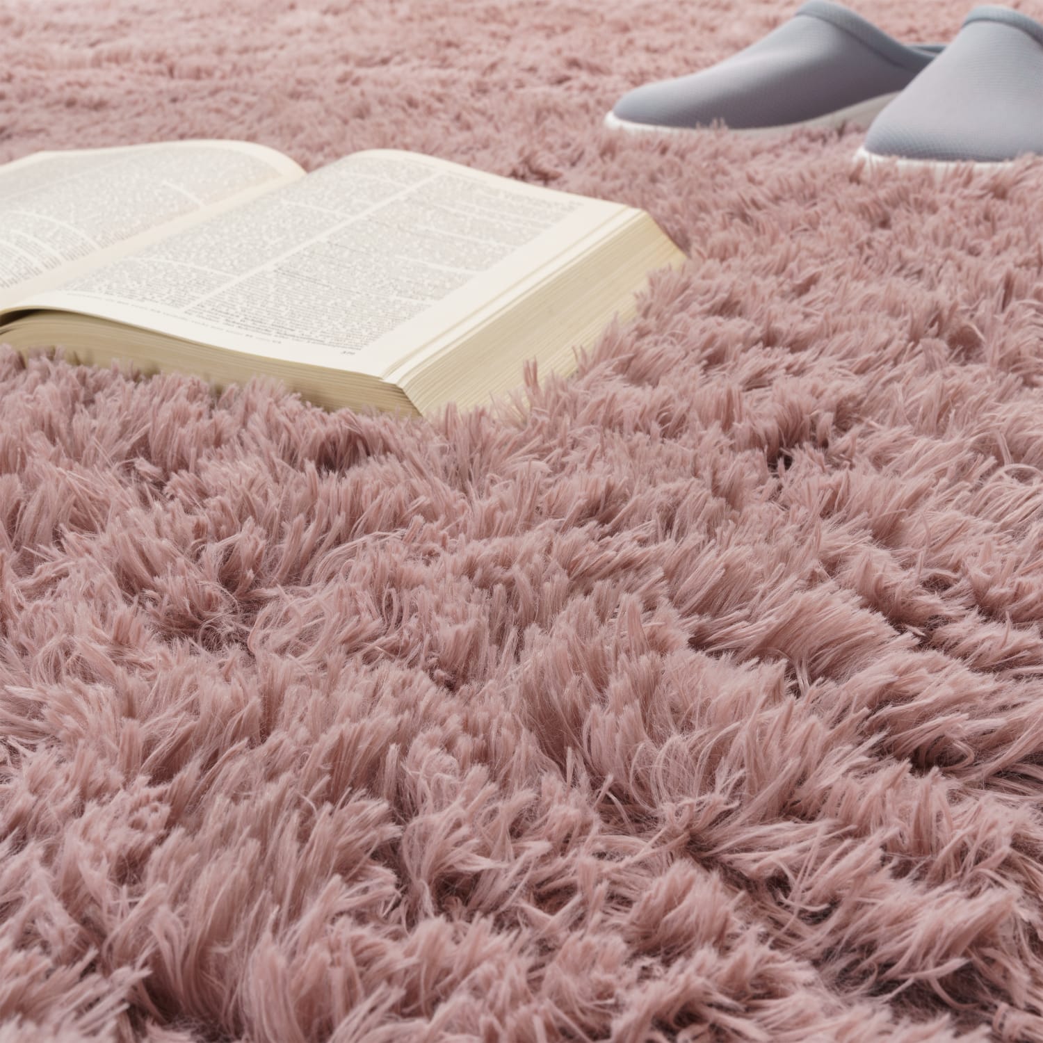 Hochflorteppich Silky Rosa