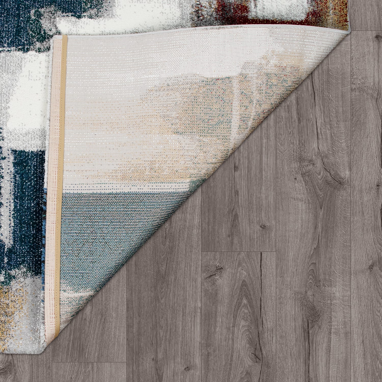 Moderner-Teppich Smaragd Mehrfarbig