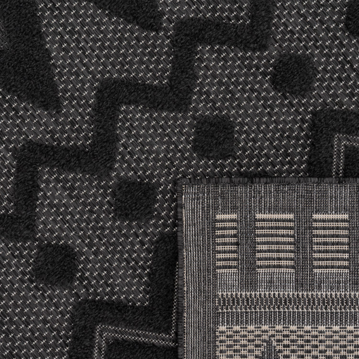 In- & Outdoor-Teppich Livorno Anthrazit