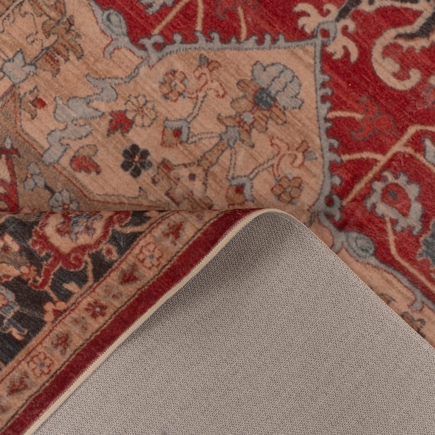 Teppich waschbar Semer Rot