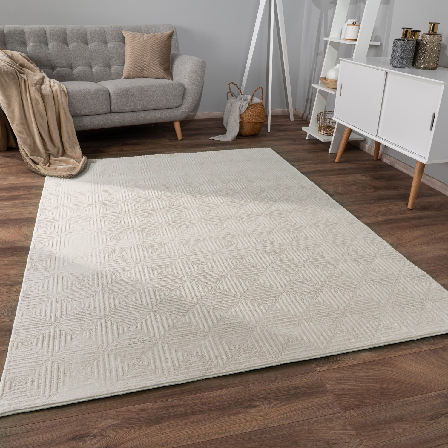 Fell-Teppich Lelystad Beige