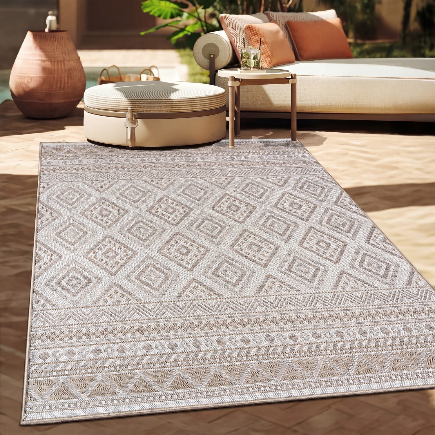 In- & Outdoor-Teppich Vermont Beige