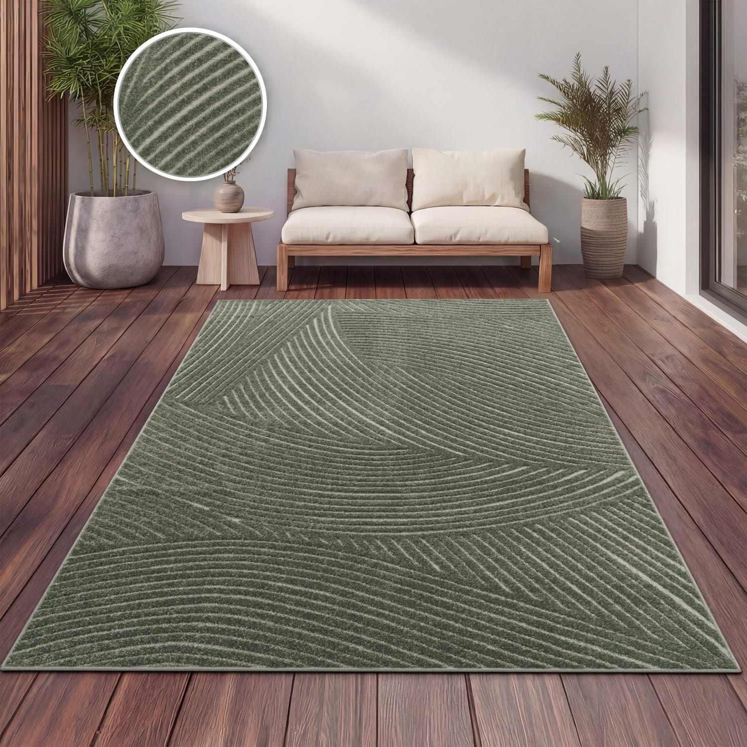In- & Outdoor-Teppich Cotton Grün