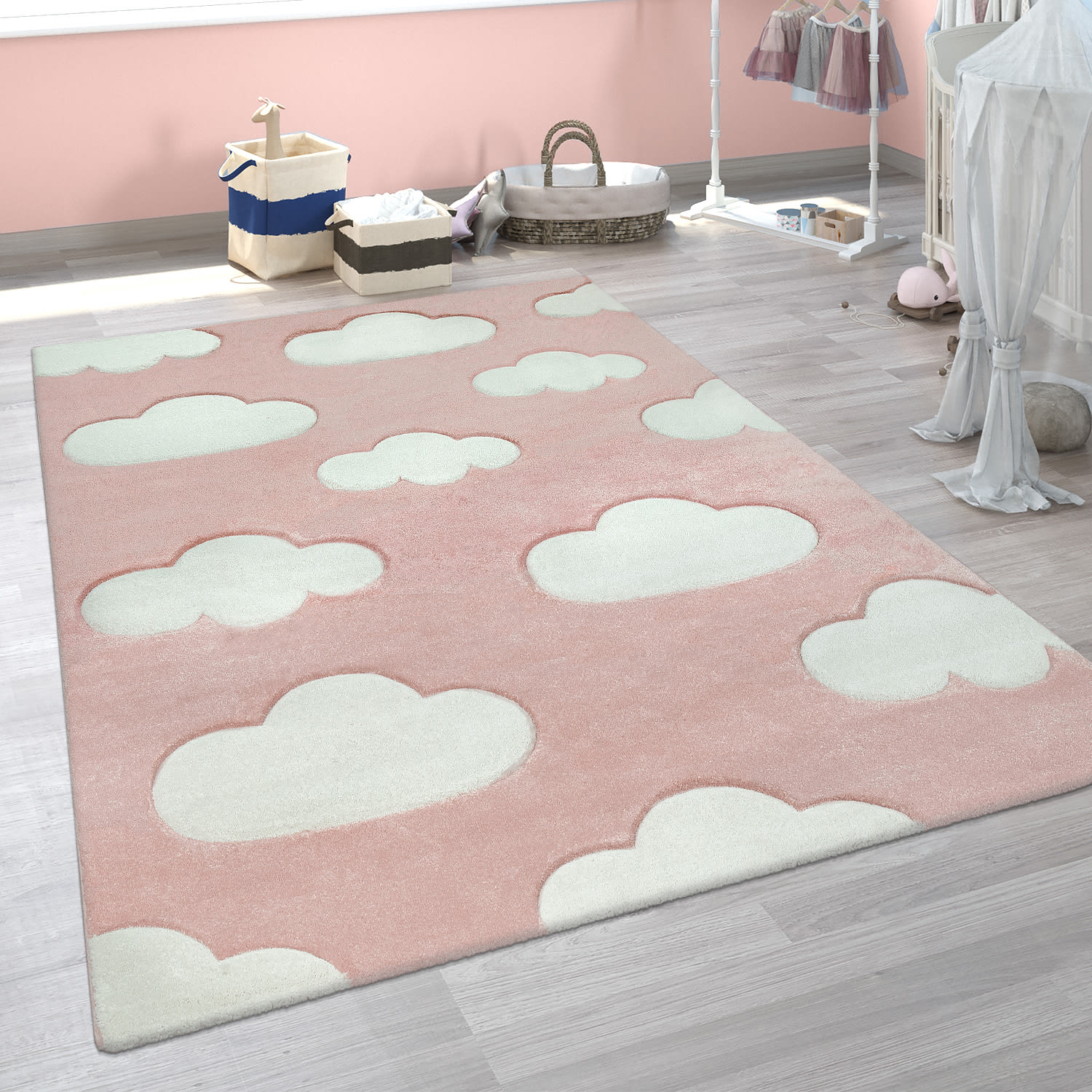 Kinder-Teppich Cosmo Pink