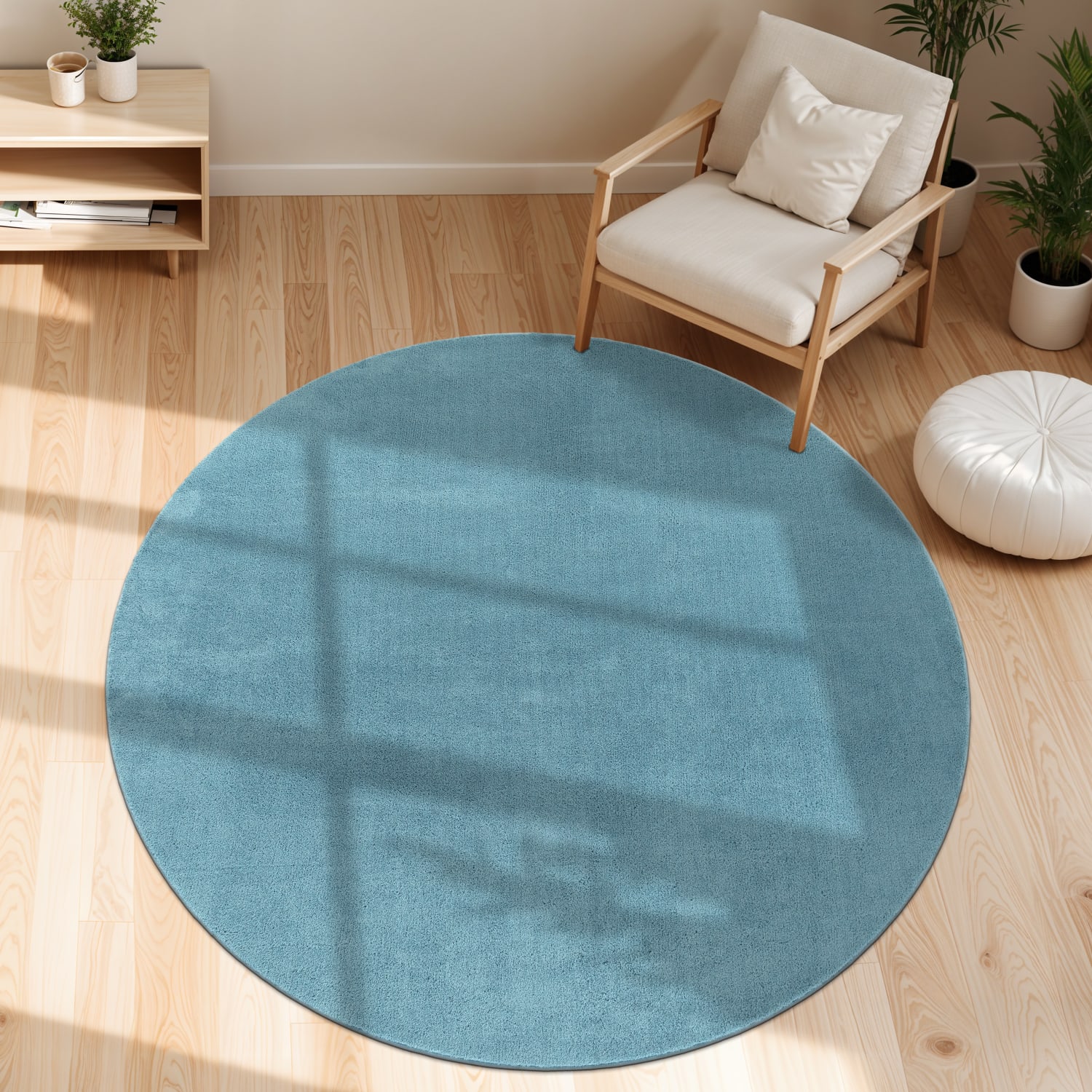 Teppich Cadiz | Türkis | 160 cm rund