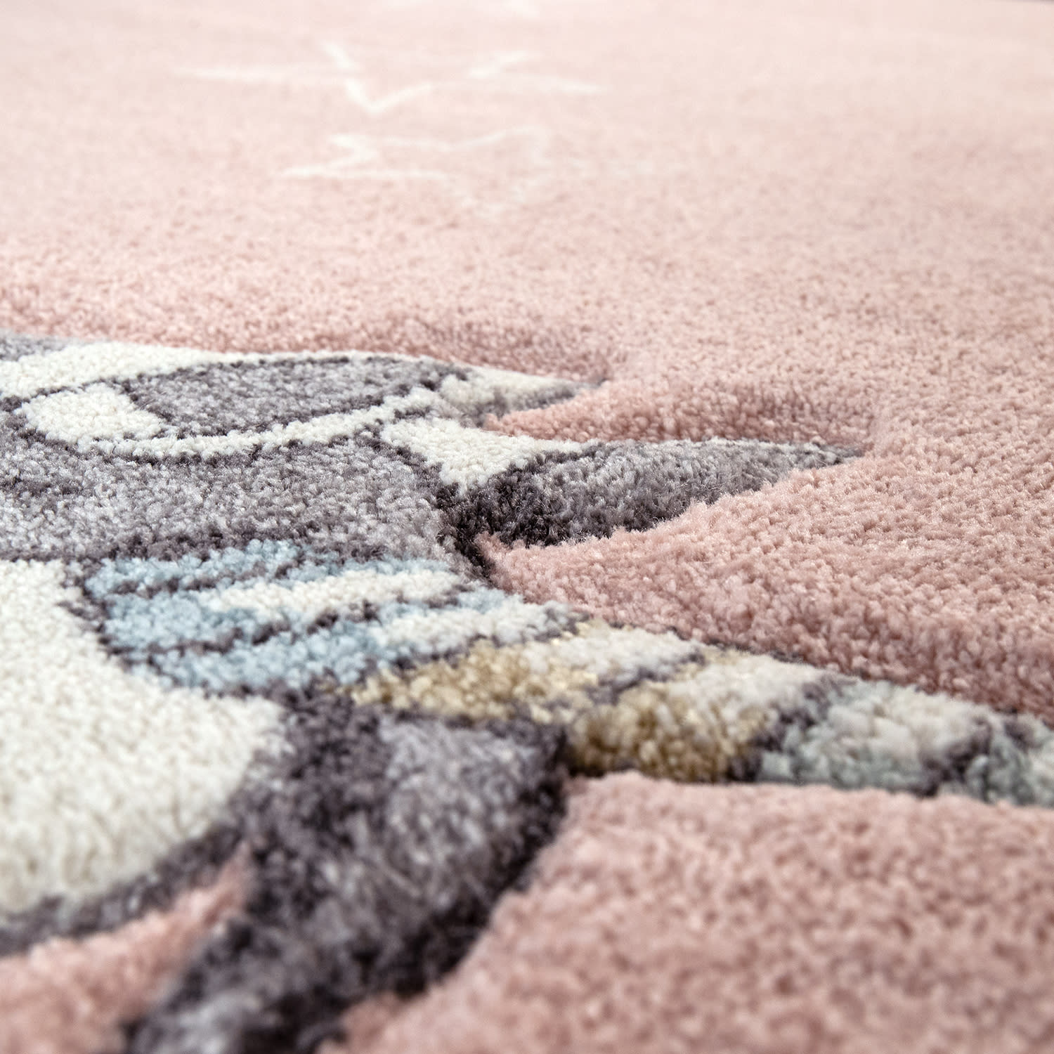 Kinder-Teppich Cosmo Pink